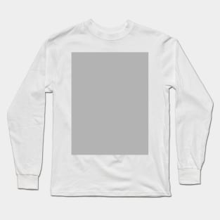 preppy Chic Simple Solid Color neutral gray  grey Long Sleeve T-Shirt